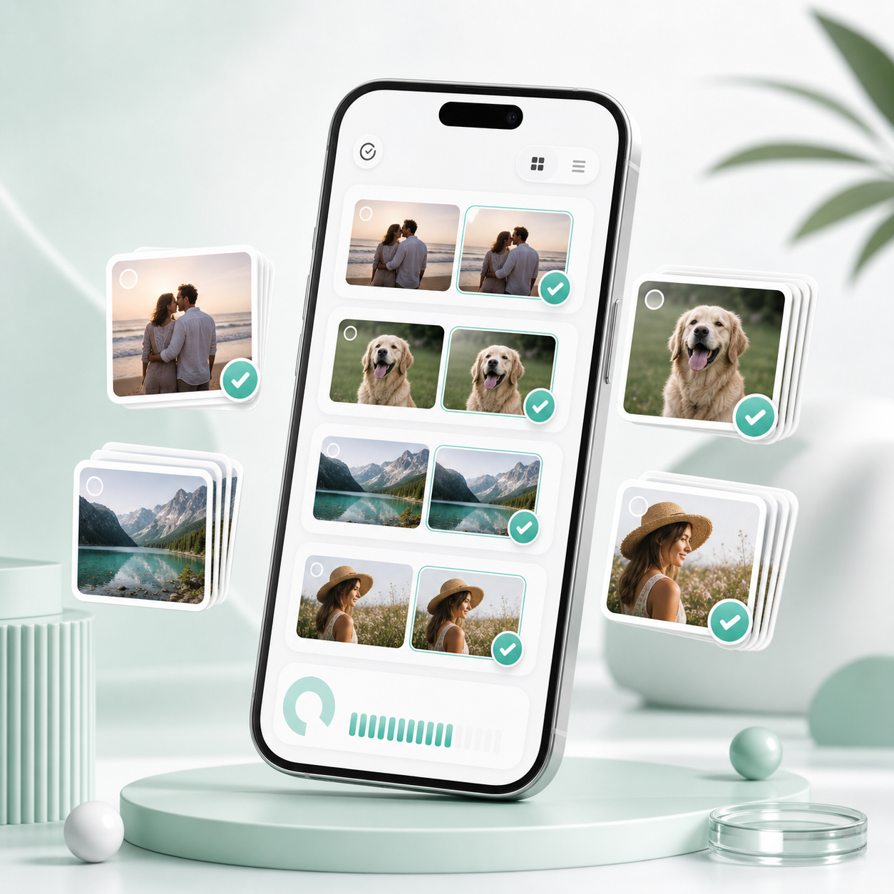 Duplicate photo review feature mockup