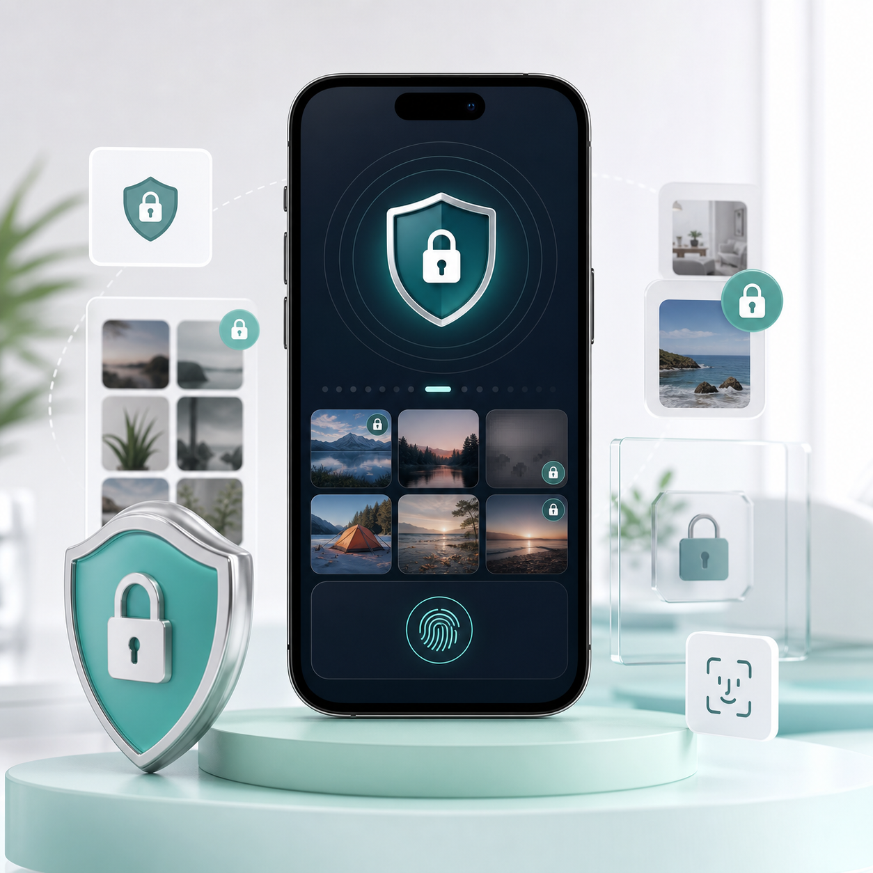 Private vault feature mockup